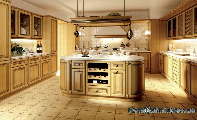 Кухня из ольхи под заказ