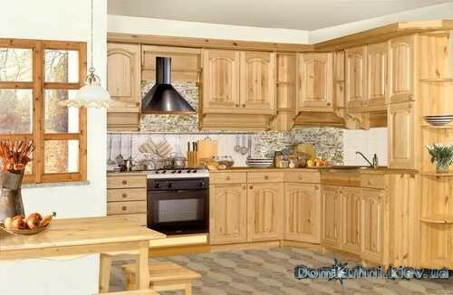 Кухня из сосны под заказ